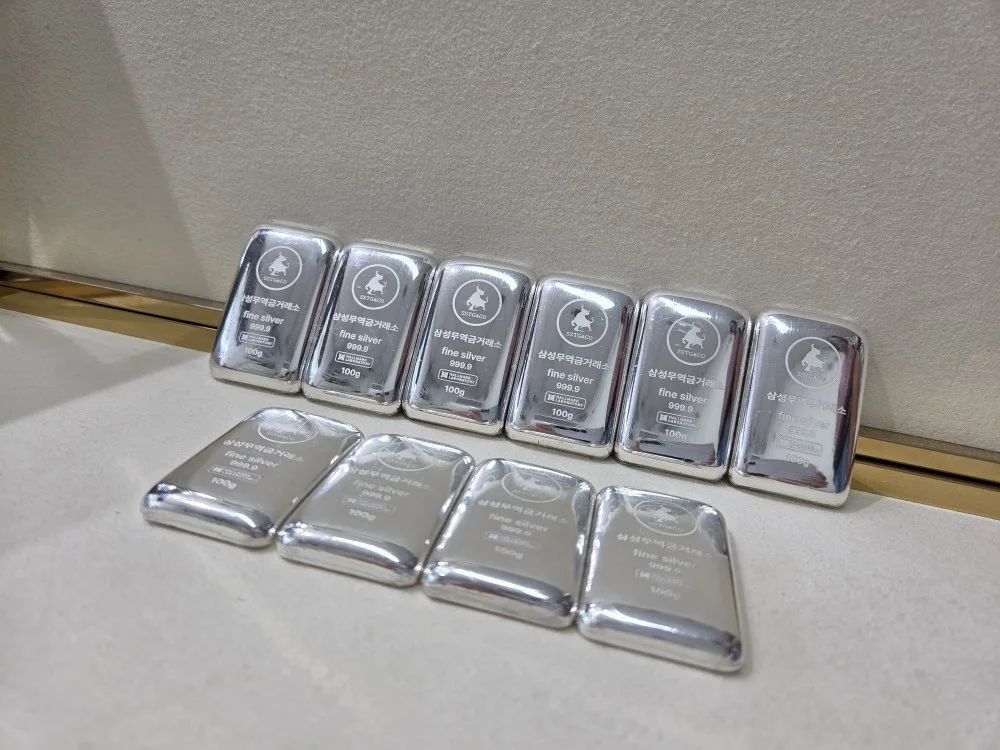 은투자용 진공 실버바 999.9 포나인 100g, 돌잔치 부모님 퇴직선물 감사기념상품 상세 이미지