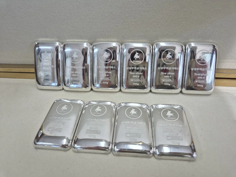은투자용 진공 실버바 999.9 포나인 100g, 돌잔치 부모님 퇴직선물 감사기념상품 상세 이미지