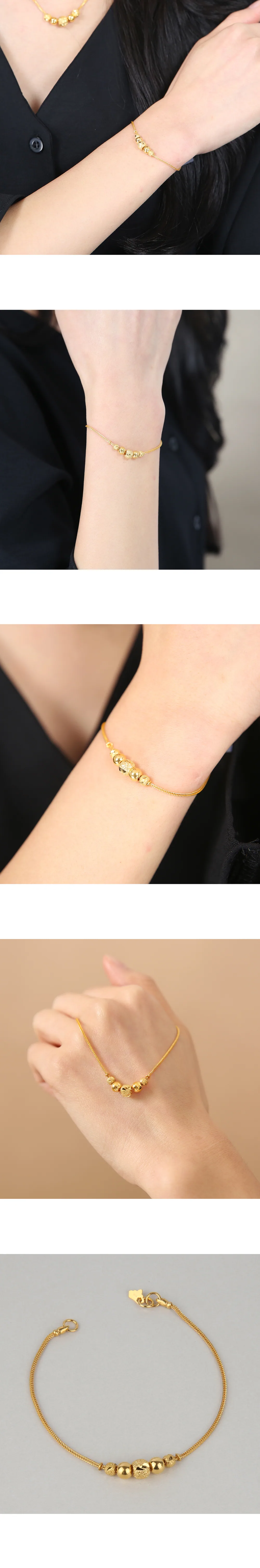 순금 24K 5공웨이브 팔찌 99.9% 3.75g~11.25g 상세 2