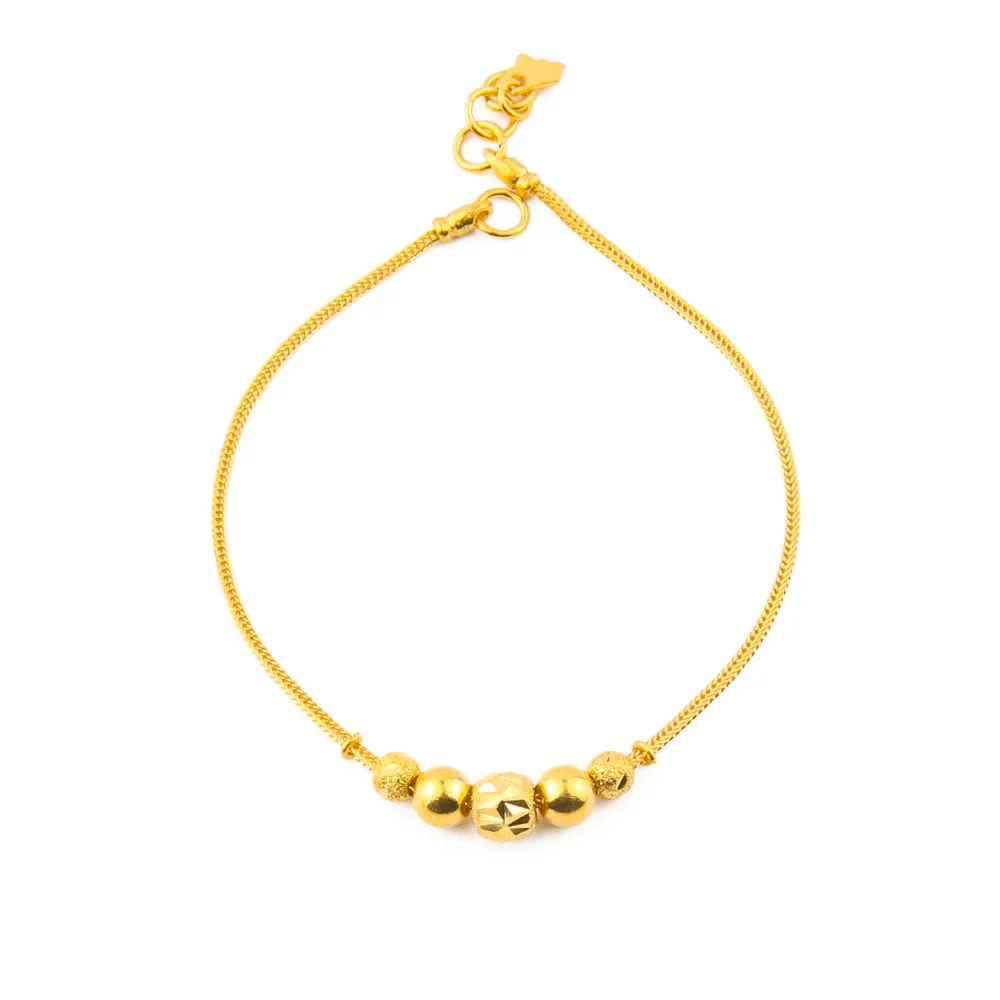 순금 24K 5공모자이크 팔찌 99.9% 3.75g~11.25g