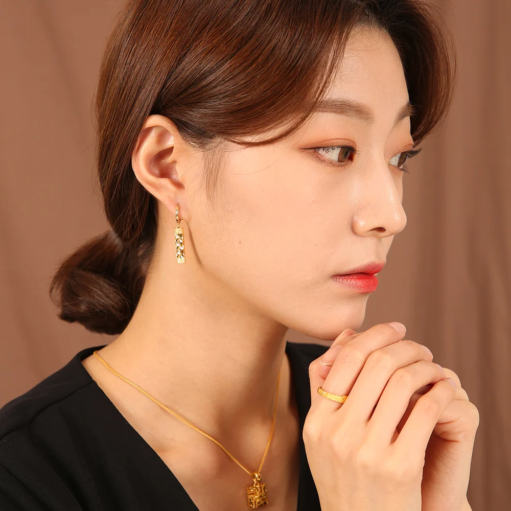 순금 24K 원통 귀걸이 99.9% 3.75g~7.5g 2