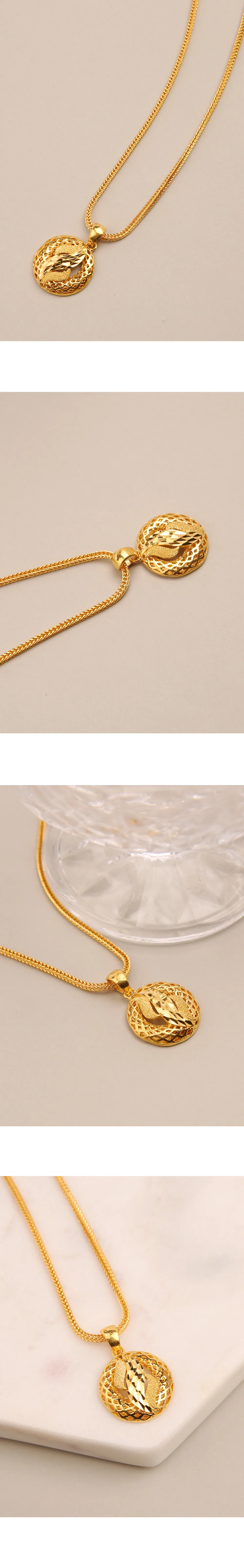 순금 24K 웨이브망사 펜던트 99.9% 3.75g~11.25g 상세 3