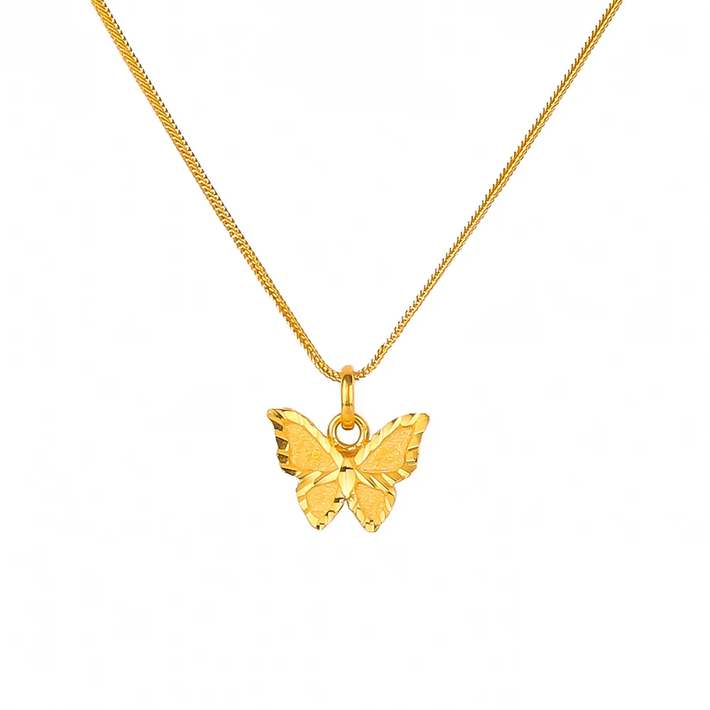 순금 24K 버터플라이 목걸이 99.9% 7.5g~37.5g