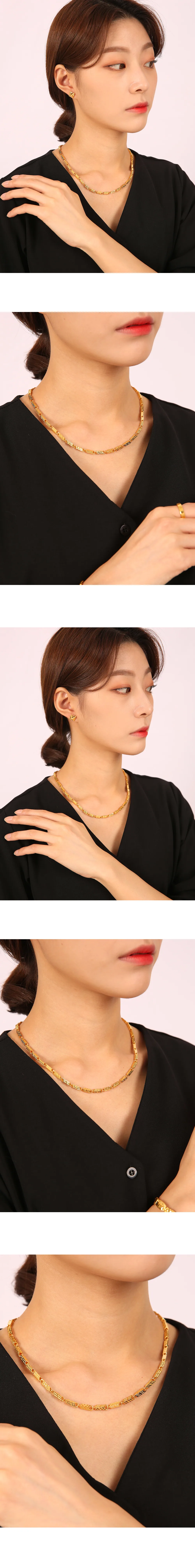 순금 24K 머스 목걸이 99.9% 18.75g~75g 상세 2