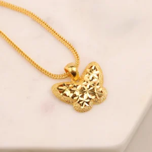 순금 24K 버터플라이 목걸이 99.9% 7.5g~11.25g