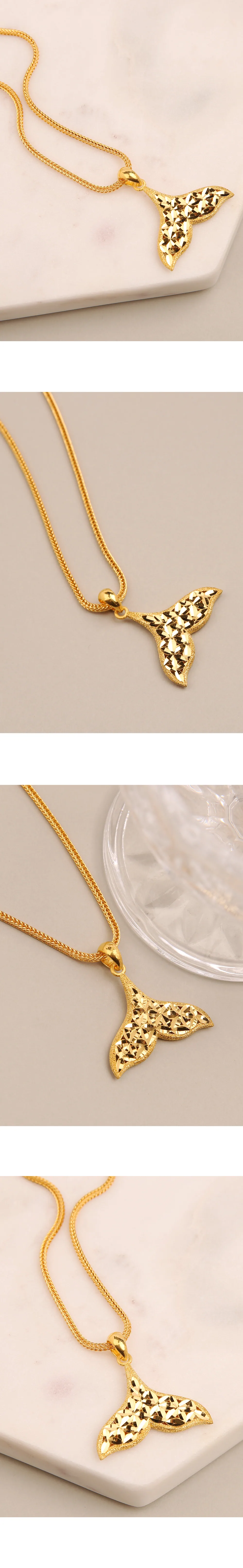 순금 24K 고래꼬리 목걸이 99.9% 7.5g~11.25g 상세 3