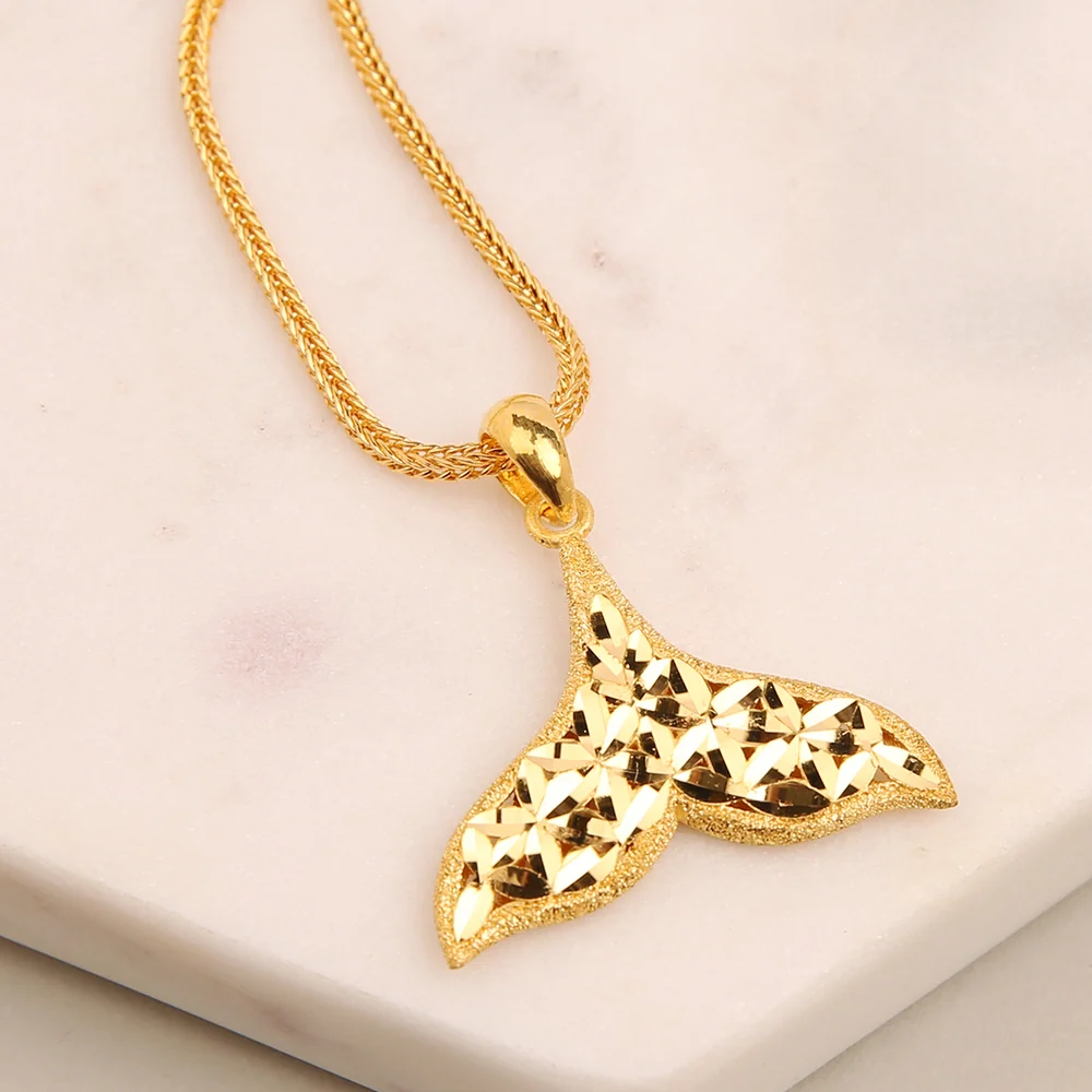 순금 24K 고래꼬리 목걸이 99.9% 7.5g~11.25g