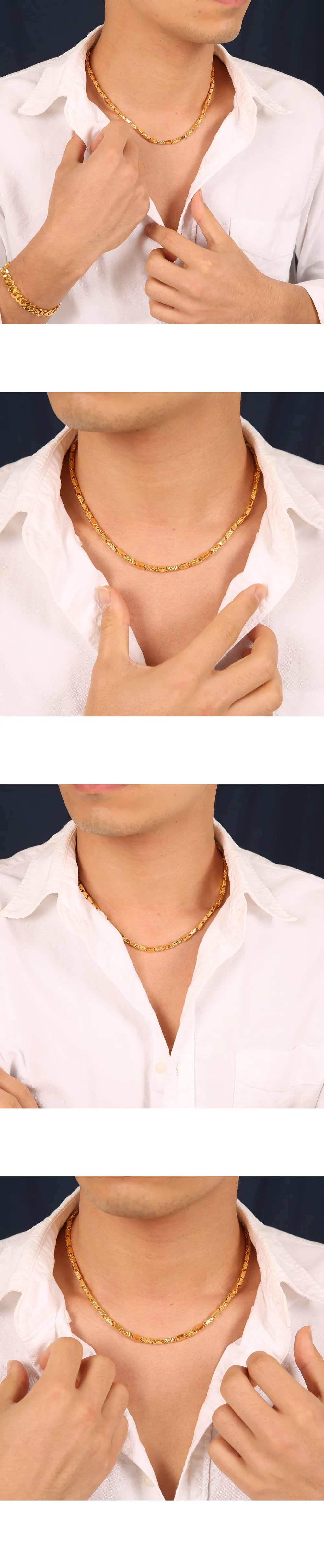 순금 24K 로즈 목걸이 99.9% 18.75g~75g 상세 2