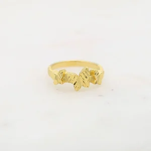 순금 24K 트리플버터플라이 반지 99.9% 3.75g
