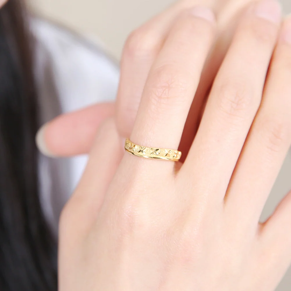 순금 24K 웨이브라인루에다 반지 99.9% 3.75g 3
