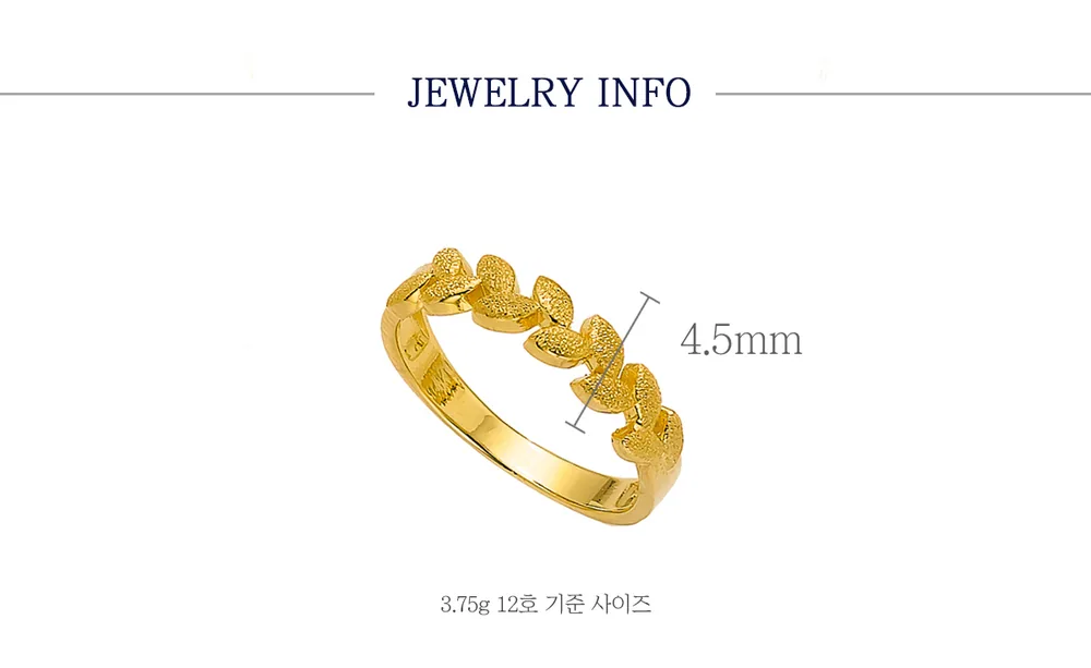 순금 24K 에일라 반지 99.9% 3.75g~11.25g 상세 4