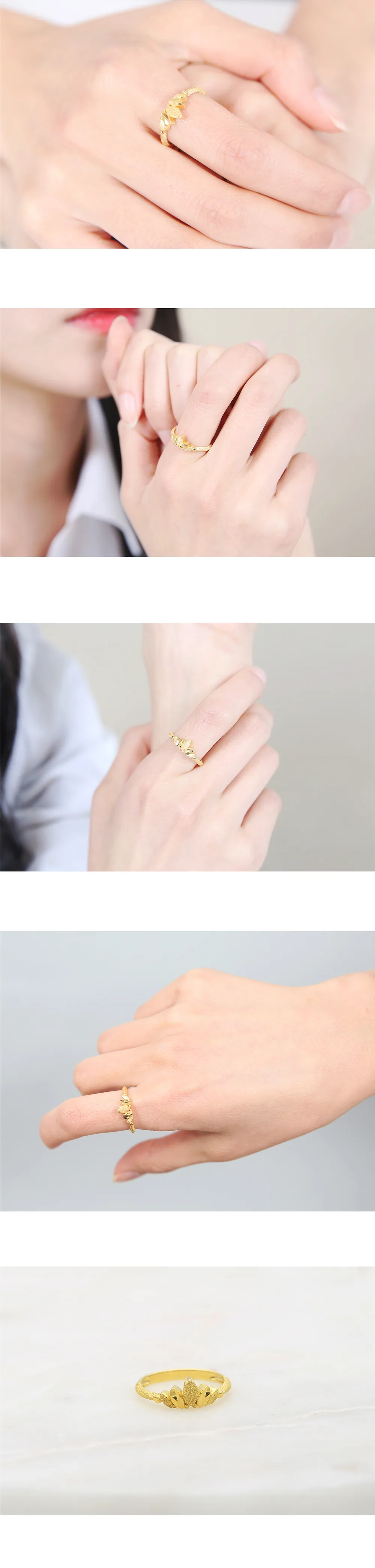 순금 24K 코노하 반지 99.9% 3.75g 상세 2
