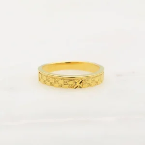 순금 24K 체크 루에다 반지 99.9% 3.75g