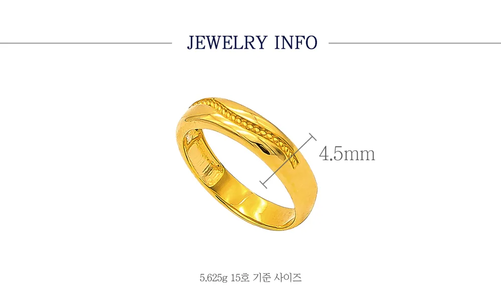 순금 24K 도트 웨이브2 반지 99.9% 5.625g~11.25g 상세 4