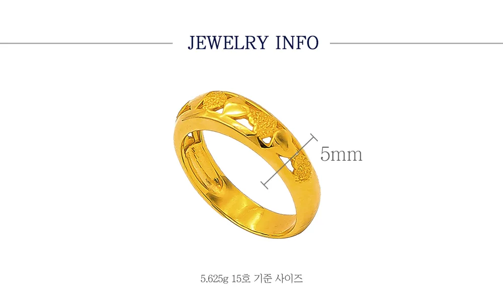 순금 24K 루나하트 반지 99.9% 5.625g~11.25g 상세 4