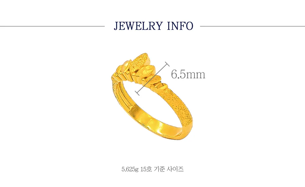 순금 24K 코노하 반지 99.9% 5.625g~11.25g 상세 4