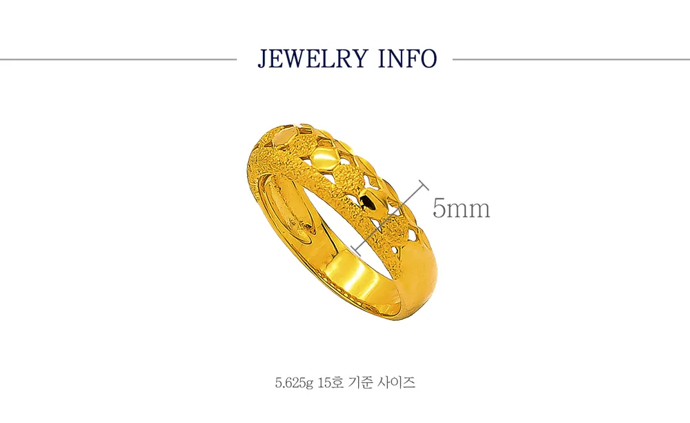 순금 24K 브리엄 반지 99.9% 5.625g~11.25g 상세 5