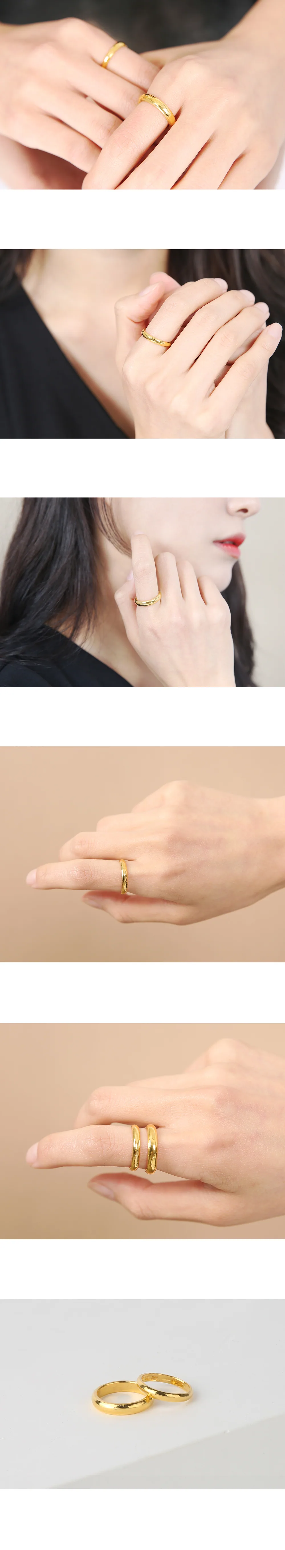 순금 24K 엥게이지 반지 99.9% 3.75g~7.5g 상세 2