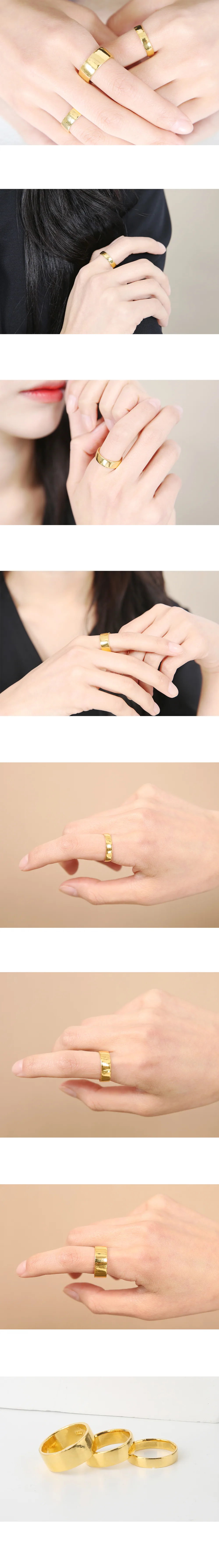 순금 24K 평반지 반지 99.9% 3.75g~11.25g 상세 2