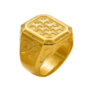 순금 24K 체크패턴 반지 99.9% 18.75g~37.5g
