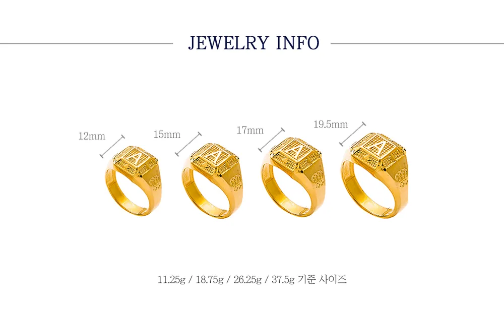 순금 24K 스페이스A 반지 99.9% 11.25g~37.5g 상세 4