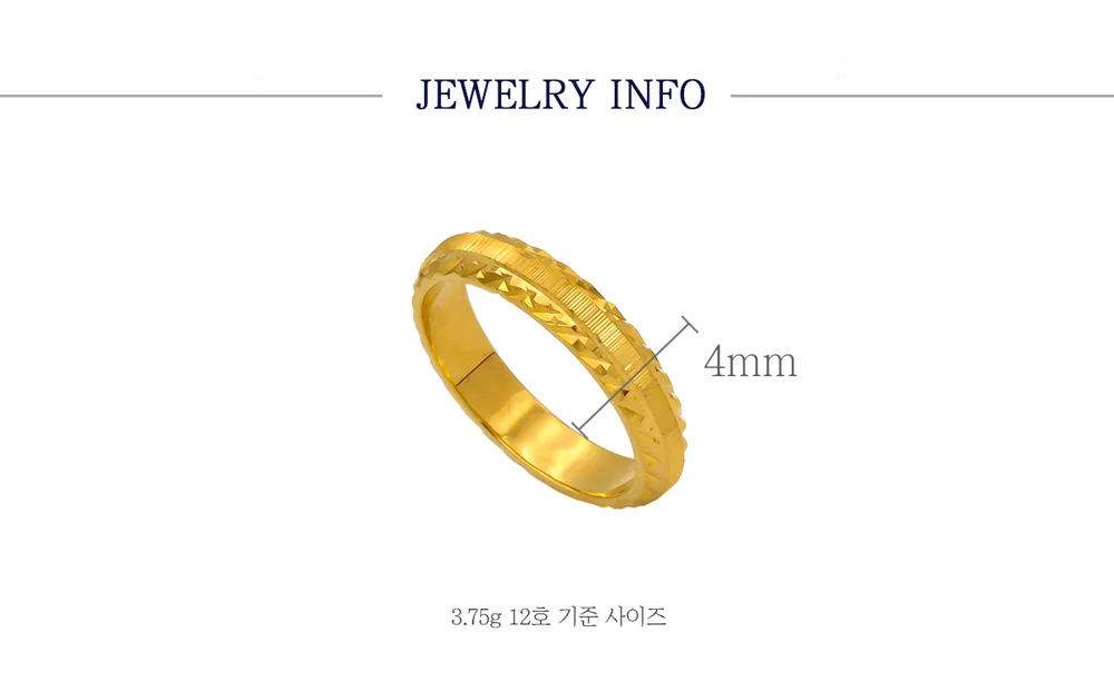 순금 24K 머신컷팅링2 반지 99.9% 3.75g~11.25g 상세 4