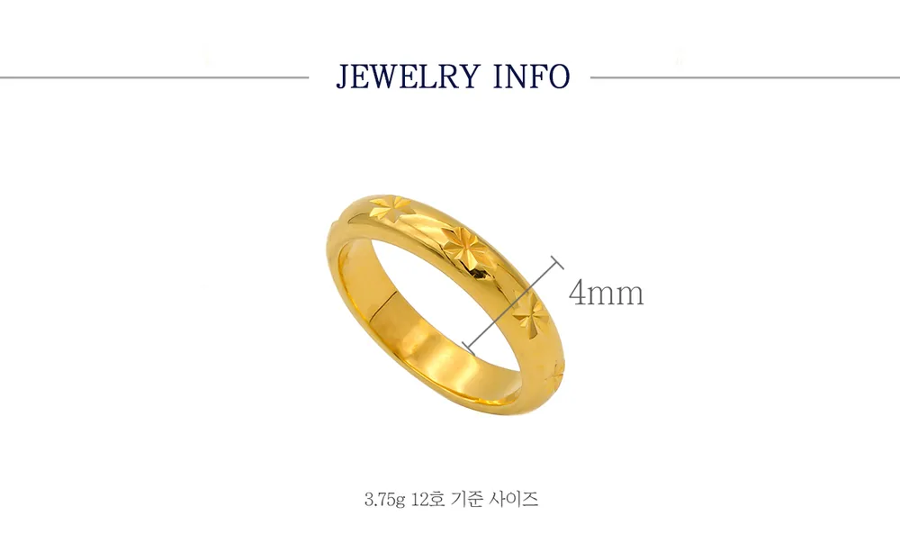 순금 24K 머신컷팅링4 반지 99.9% 3.75g~11.25g 상세 4