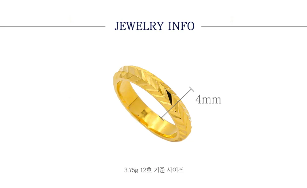 순금 24K 머신컷팅링14 반지 99.9% 3.75g~11.25g 상세 4