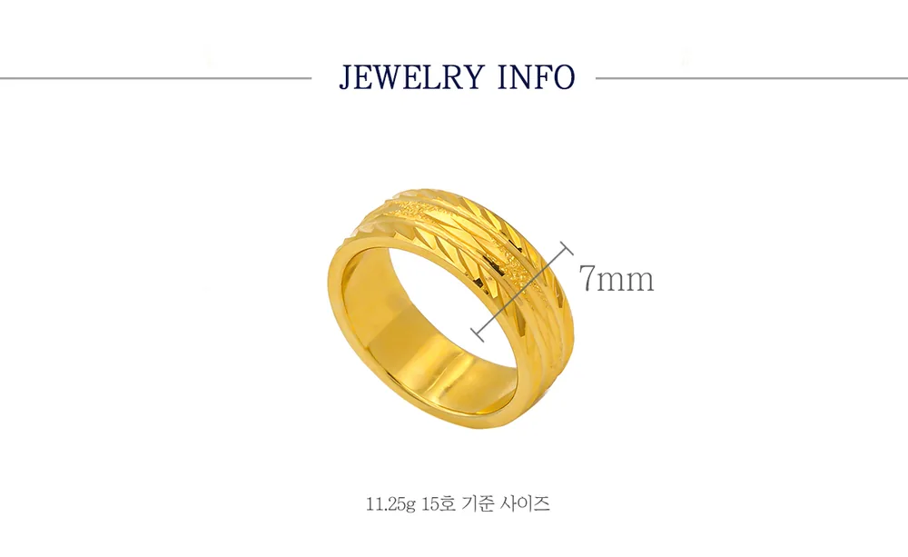 순금 24K 머신컷팅링29 반지 99.9% 11.25g~26.25g 상세 4