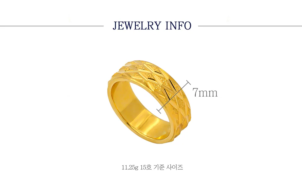 순금 24K 머신컷팅링32 반지 99.9% 11.25g~26.25g 상세 4
