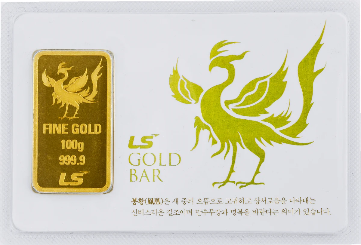LS-Nikko(LS니꼬동제련) 봉황 골드바 100g